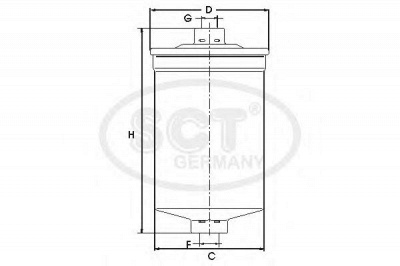 SCT GERMANY st330 -  Топливный фильтр